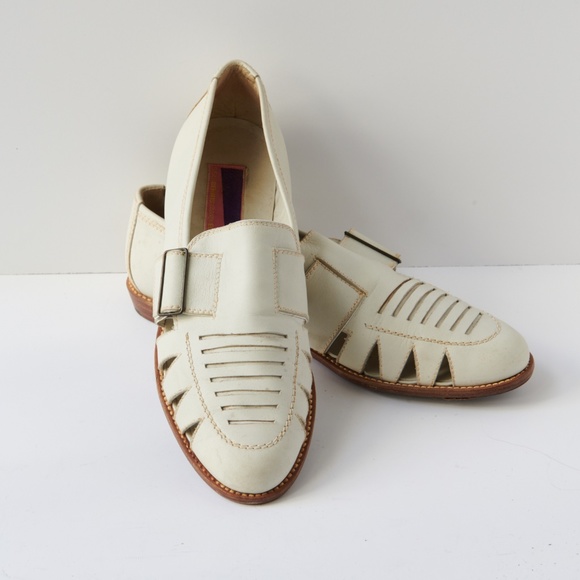 80s - SUSAN BENNIS - WARREN EDWARDS - Loafers - Men\'s - 10 - Wht - Leather main image 9